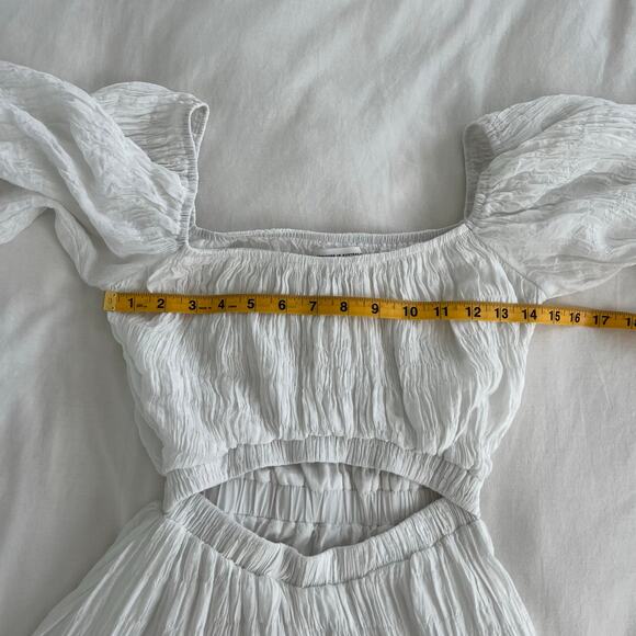 Sabo Skirt White Cut Out Mini Long Sleeve Seven Dress, Size XS - Picture 8 of 13